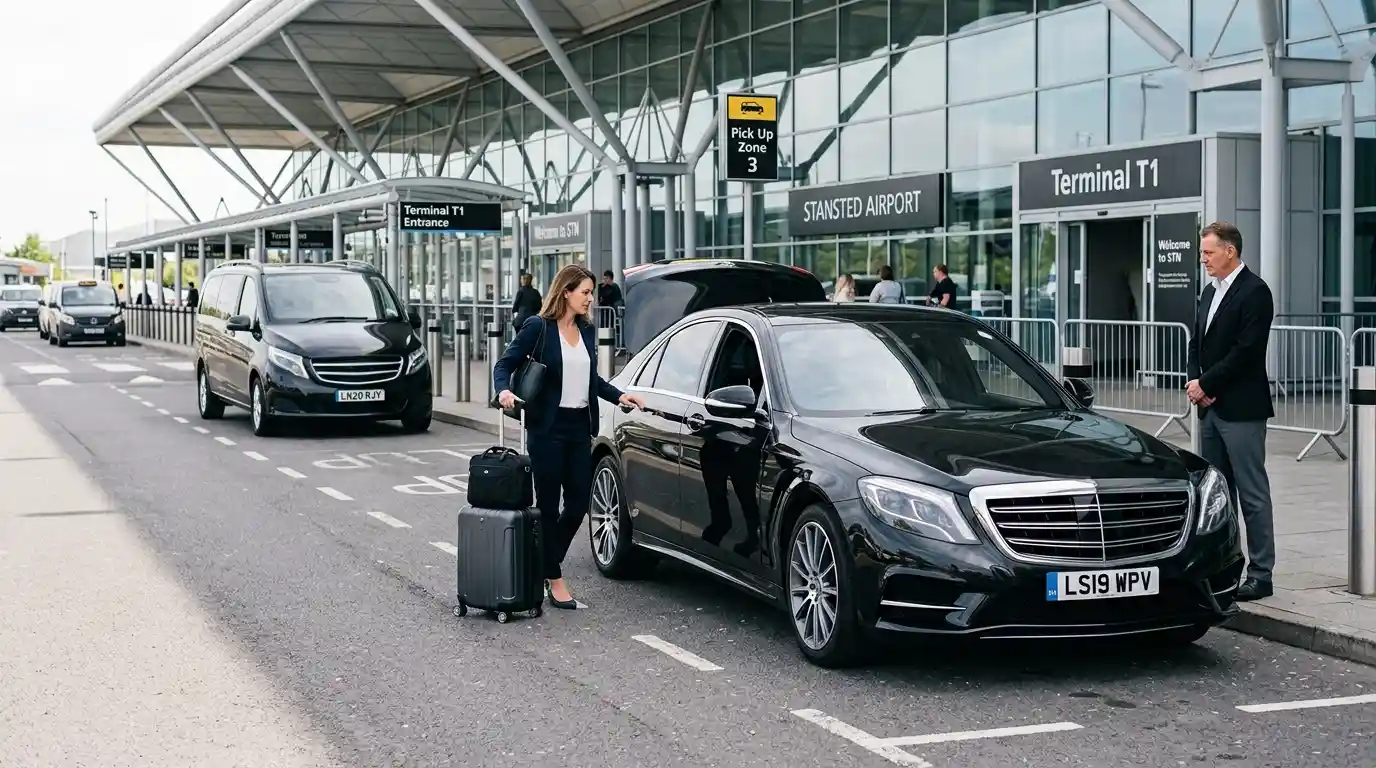 Saloon, estate and MPV vehicle fleet for Stansted Airport transfers
