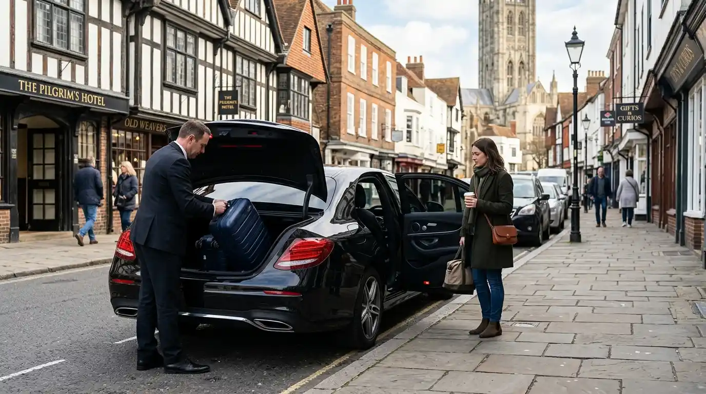 Stansted Airport Taxi fleet — saloon, estate, executive and MPV vehicles for Canterbury to Stansted Airport transfers