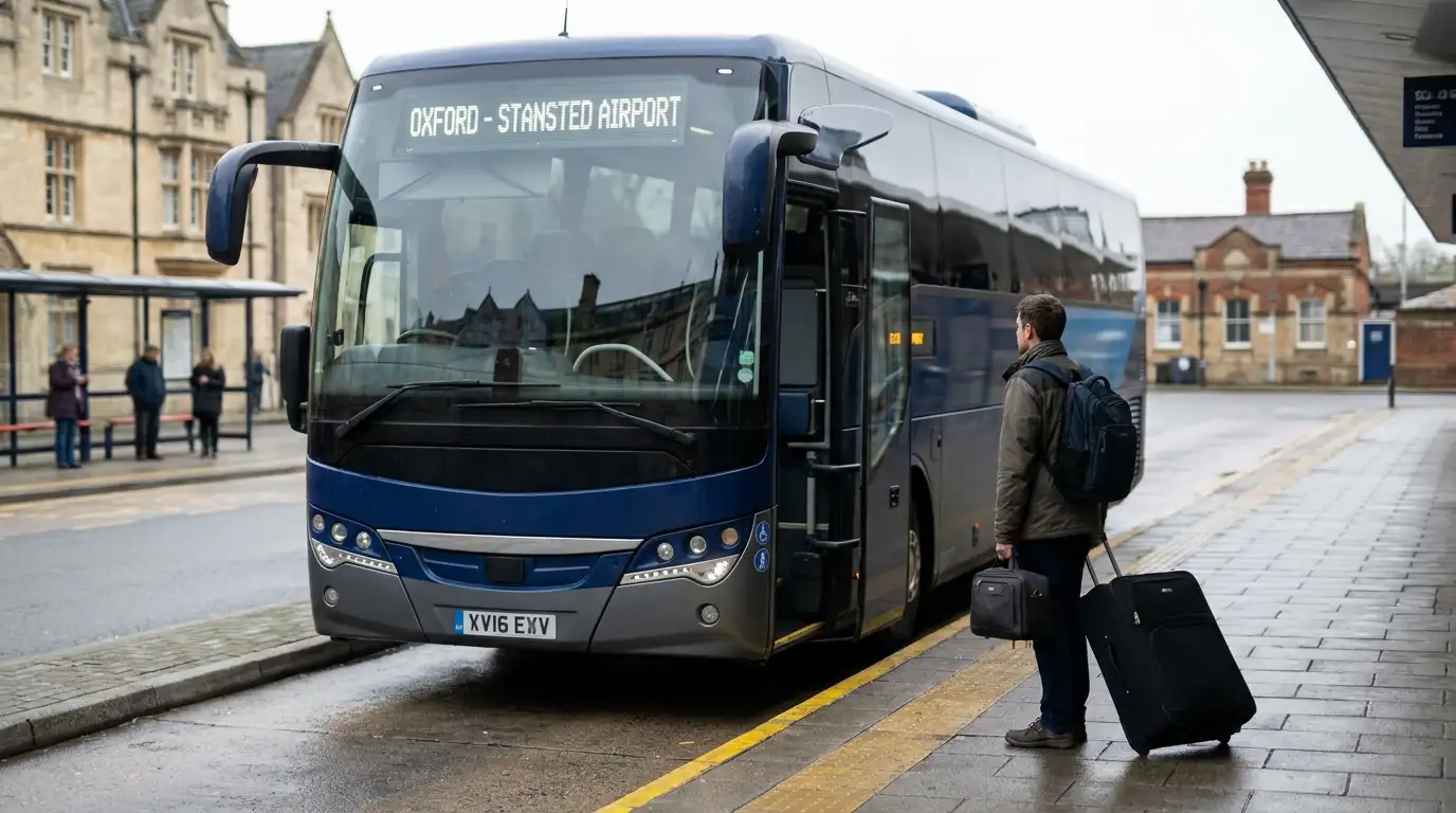 Oxford to Stansted Airport Bus, Coach & Train Guide 2026