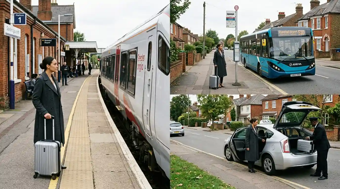 Sawbridgeworth to Stansted Airport: Train, Bus & Taxi 2026