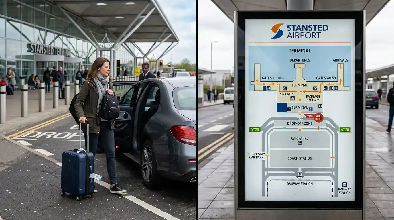 Stansted Airport Map | Terminal, Gates, Parking & Transport