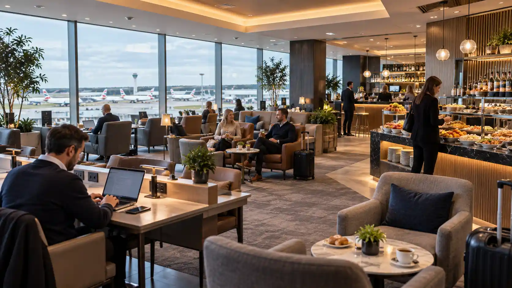 Facilities within Gatwick South Terminal lounges