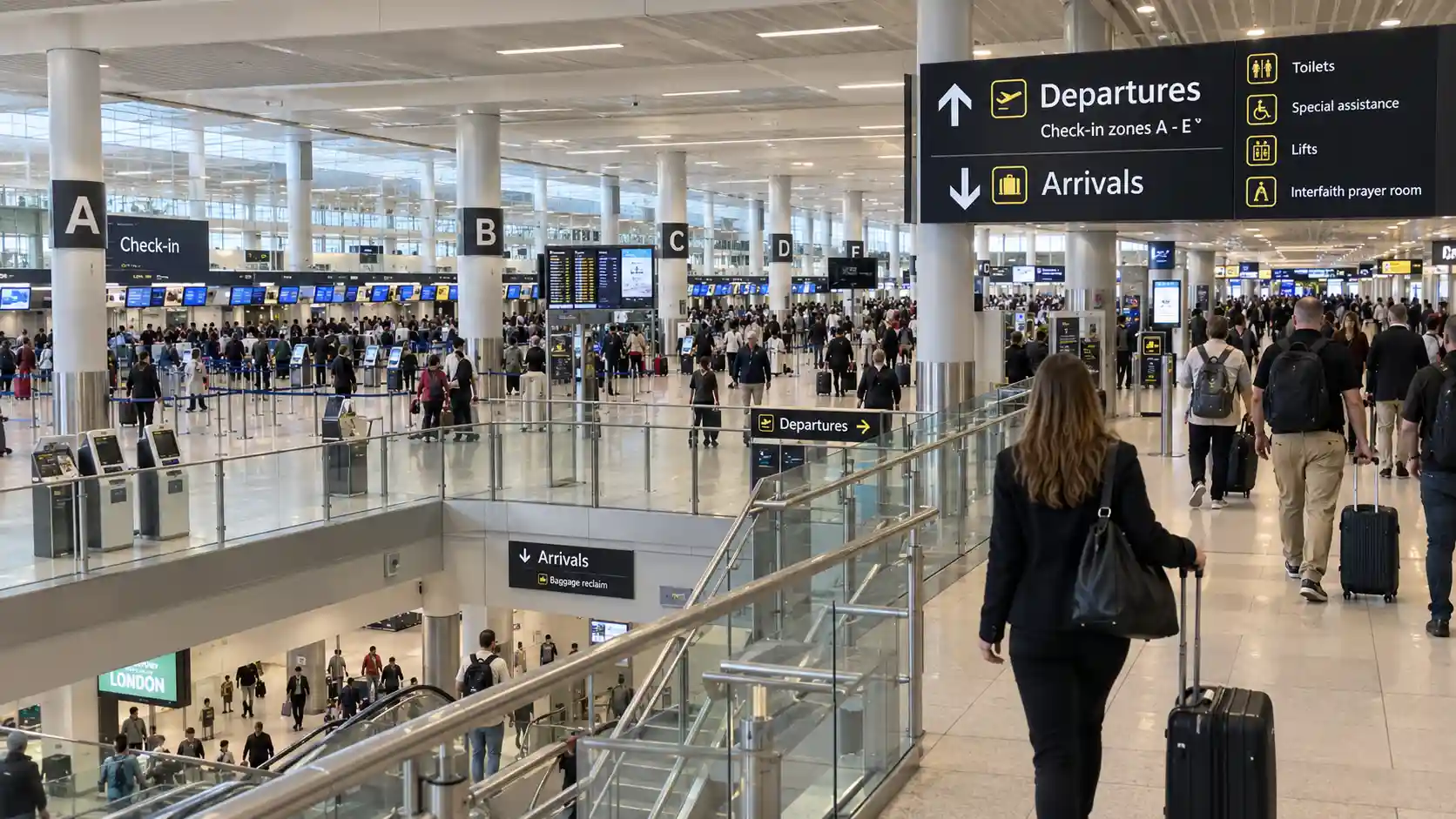 Gatwick North Terminal check-in hall