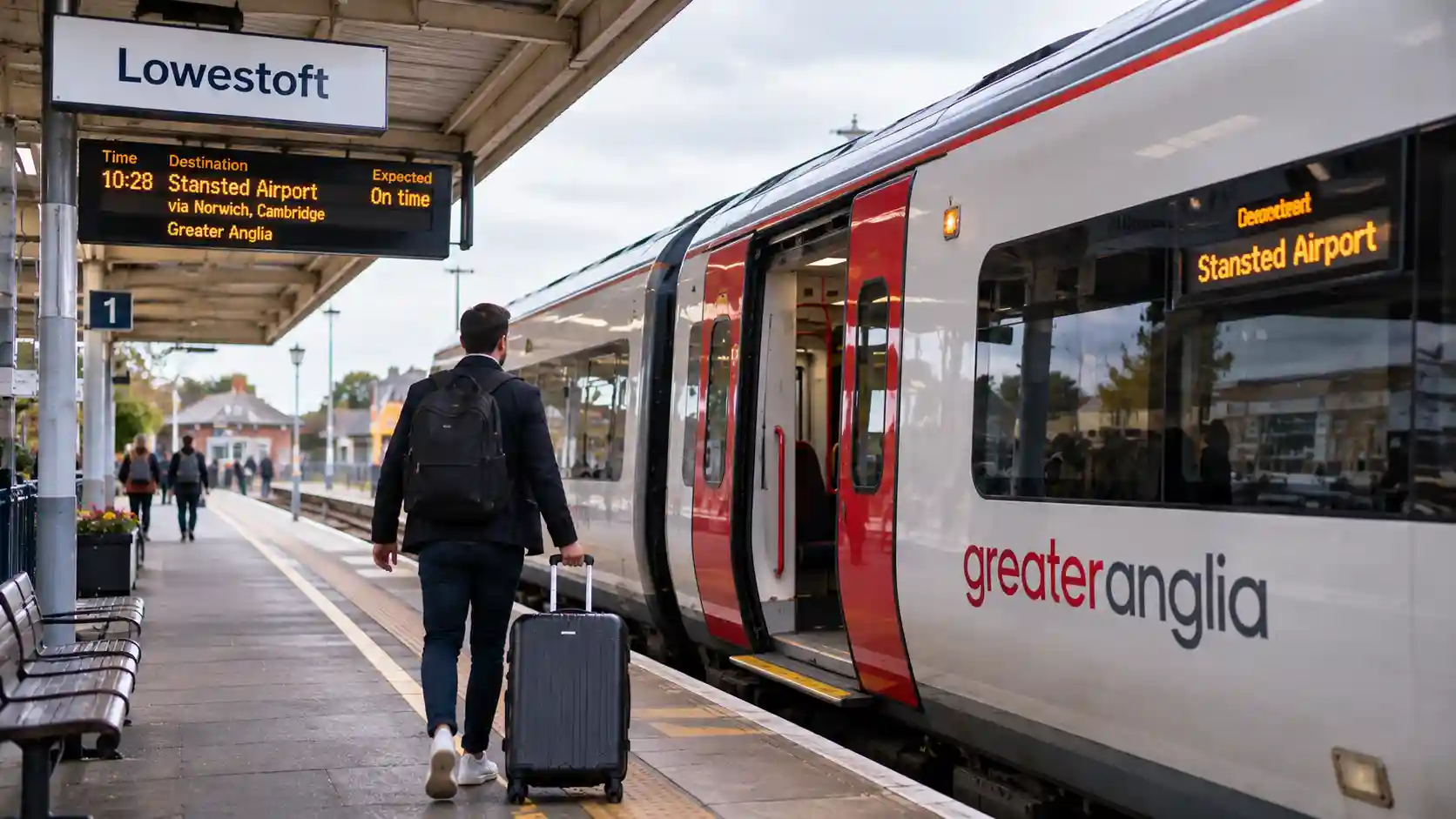 Lowestoft Railway Station and the Stansted Express connection