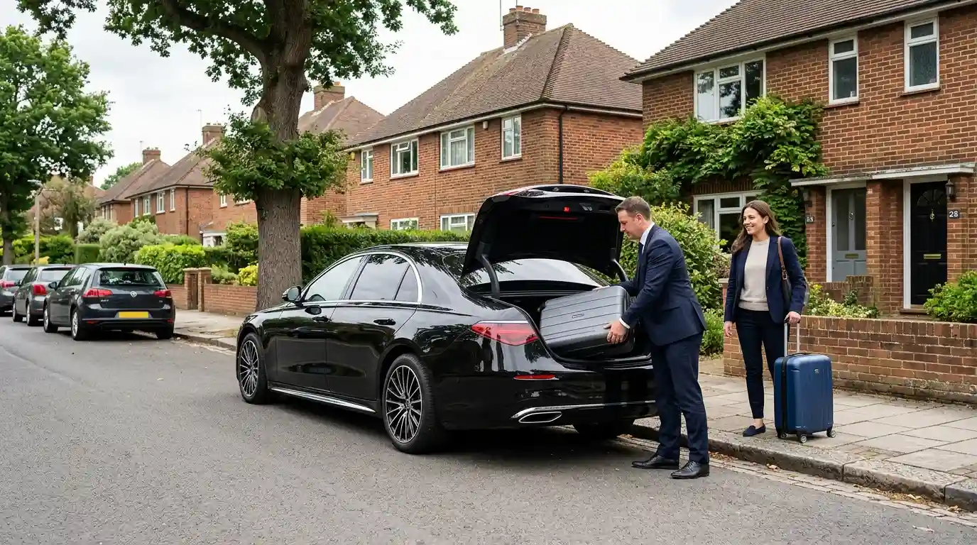 Stansted Airport Taxi fleet vehicle — Hatfield to Stansted Airport transfer