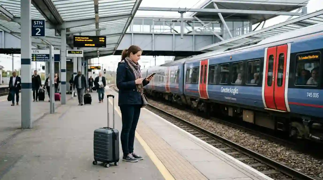 DLR station at London City Airport