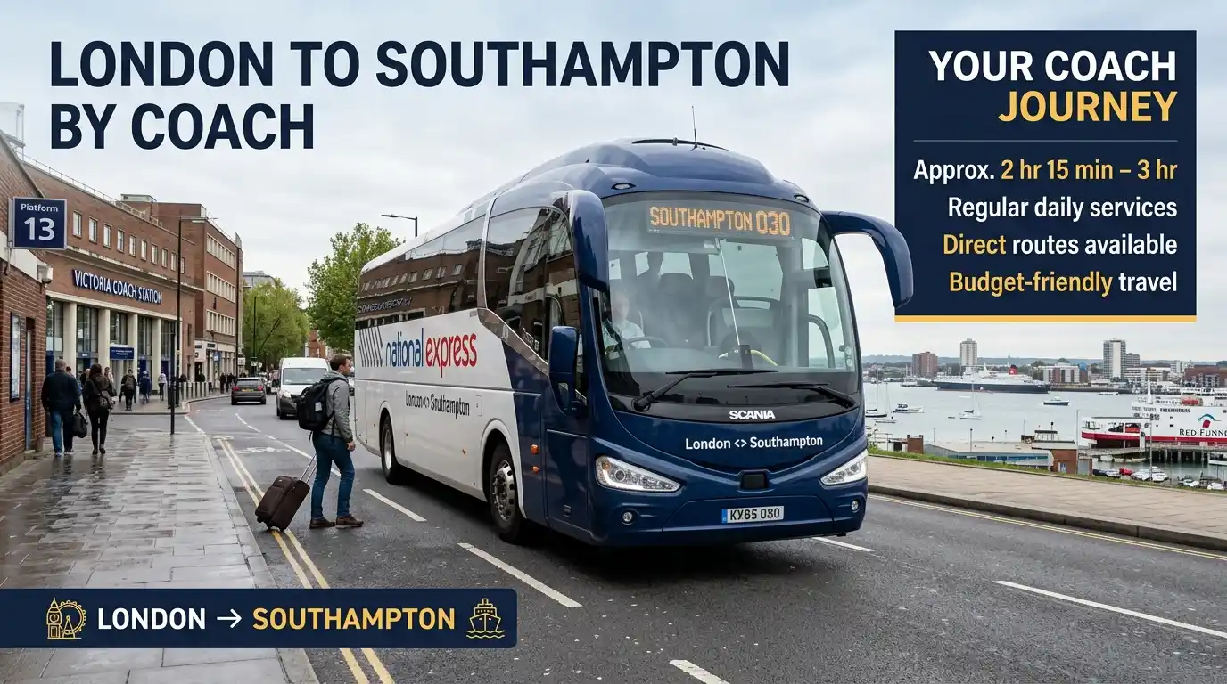 National Express coach service from London to Southampton