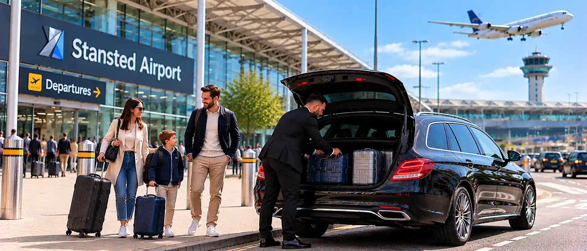 Stansted Airport Taxi saloon, MPV and minibus for Barnet to Stansted Airport transfers