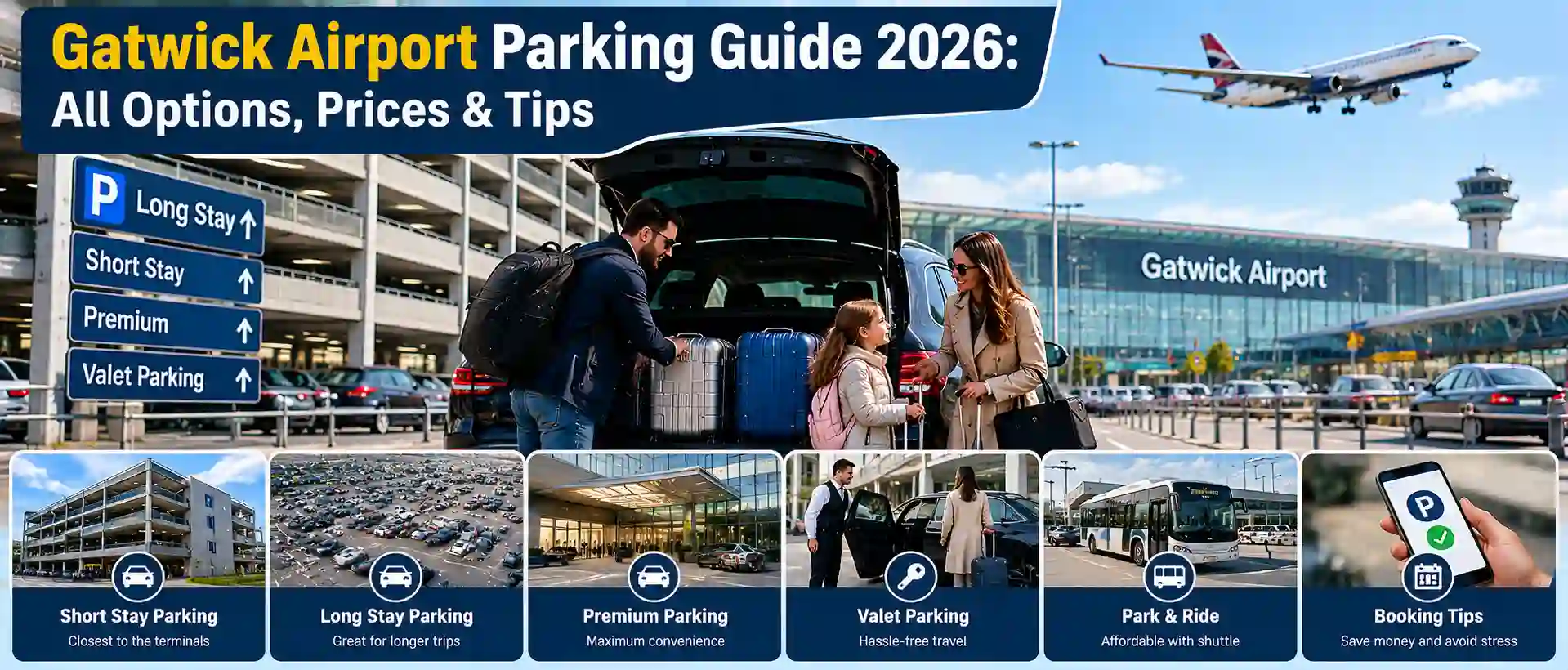 Gatwick Airport Parking Guide 2026: All Options, Prices & Tips