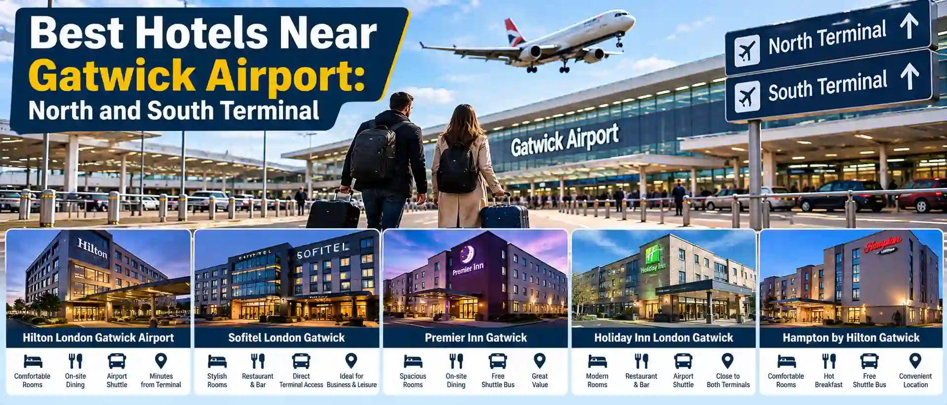 Best Hotels Near Gatwick Airport: North and South Terminal