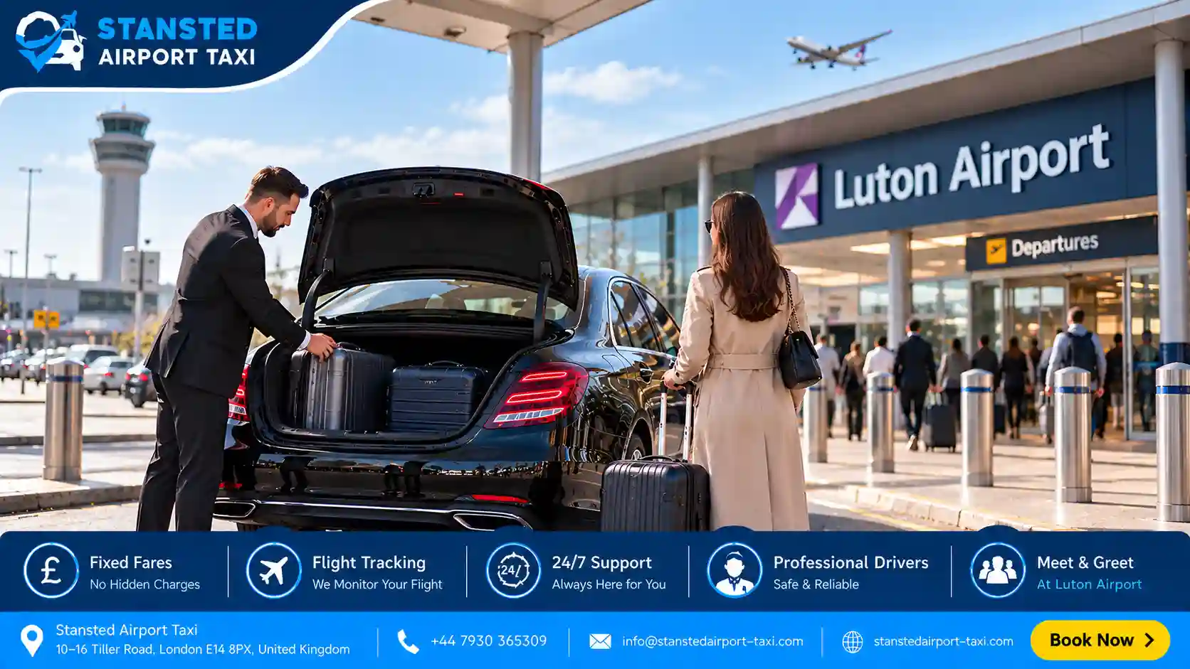 Hitchin to Luton Airport Taxi Cost 2026 | Fixed Fares
