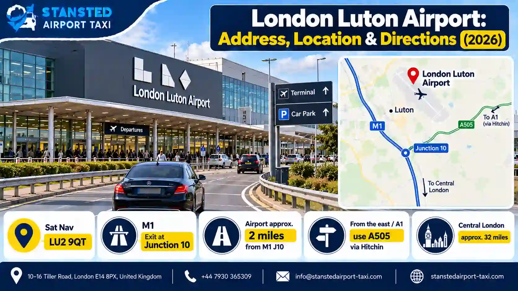 Taxi vehicle options for Luton Airport transfers