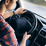 Driver in vehicle interior