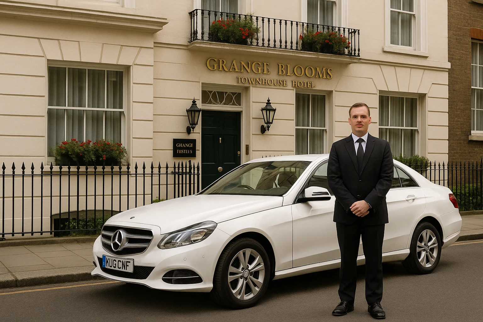 Taxi from Grange Blooms Town House Hotel to Stansted Airport 
