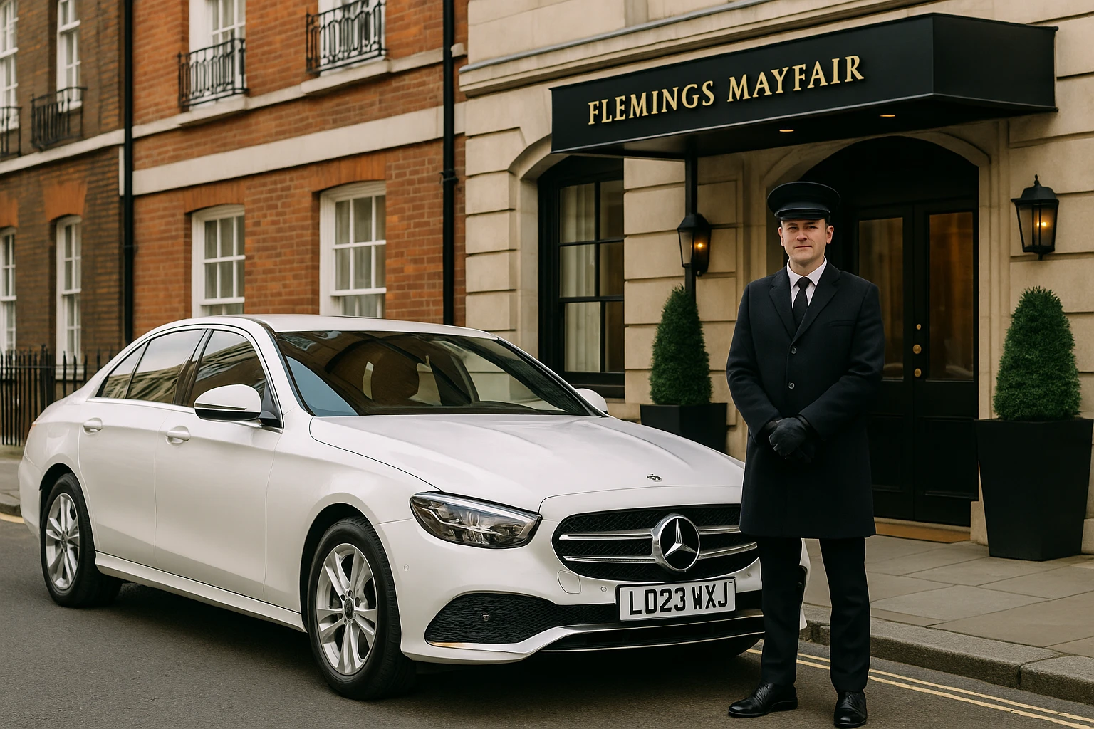 Journey from Flemings Mayfair Hotel to Stansted Airport 