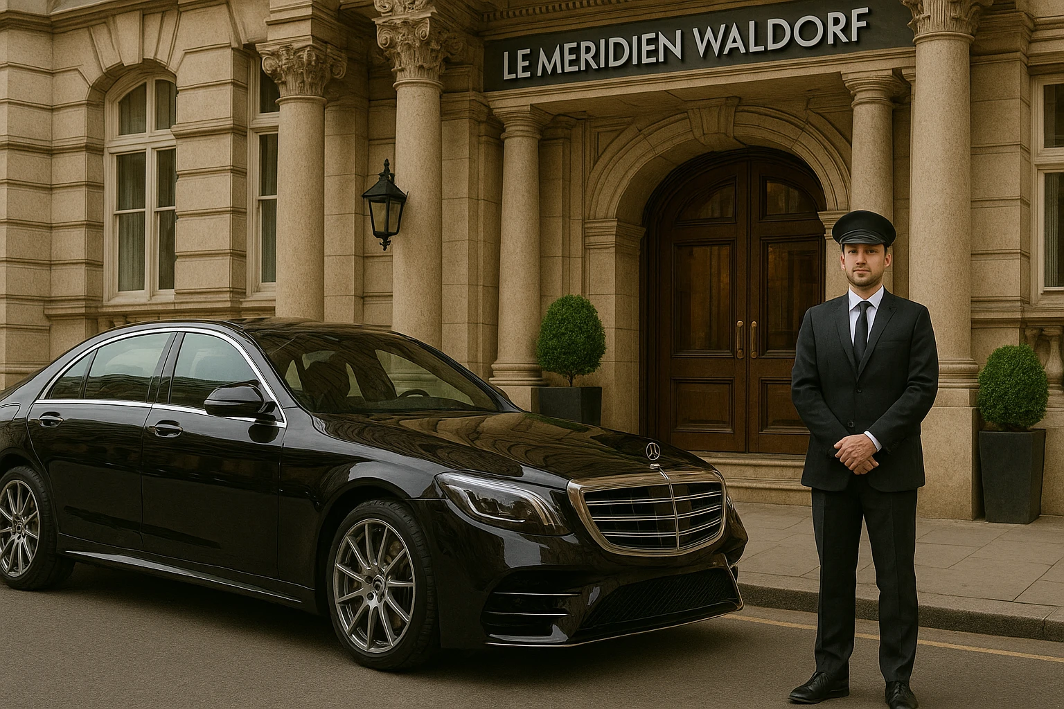 Journey from Le Meridien Waldorf Hotel to Stansted Airport 