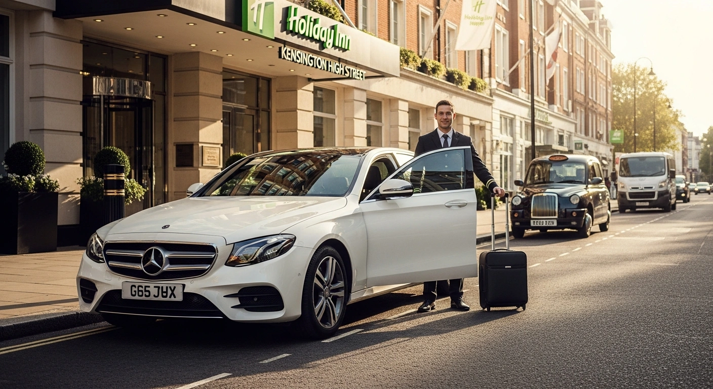Holiday Inn Kensington High Street Taxi to Stansted Airport 