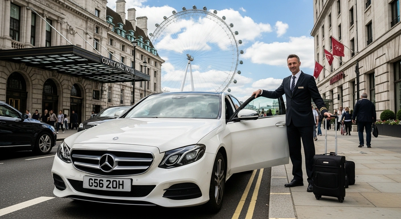Journey from County Hall Hotel Marriott to Stansted Airport 