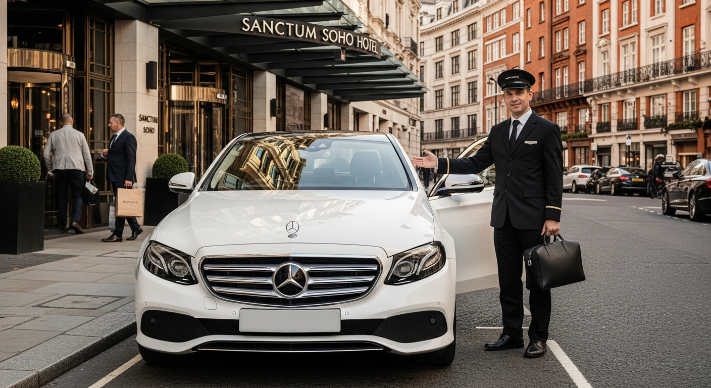 Sanctum Soho Hotel Taxi:Journey to Stansted Airport 