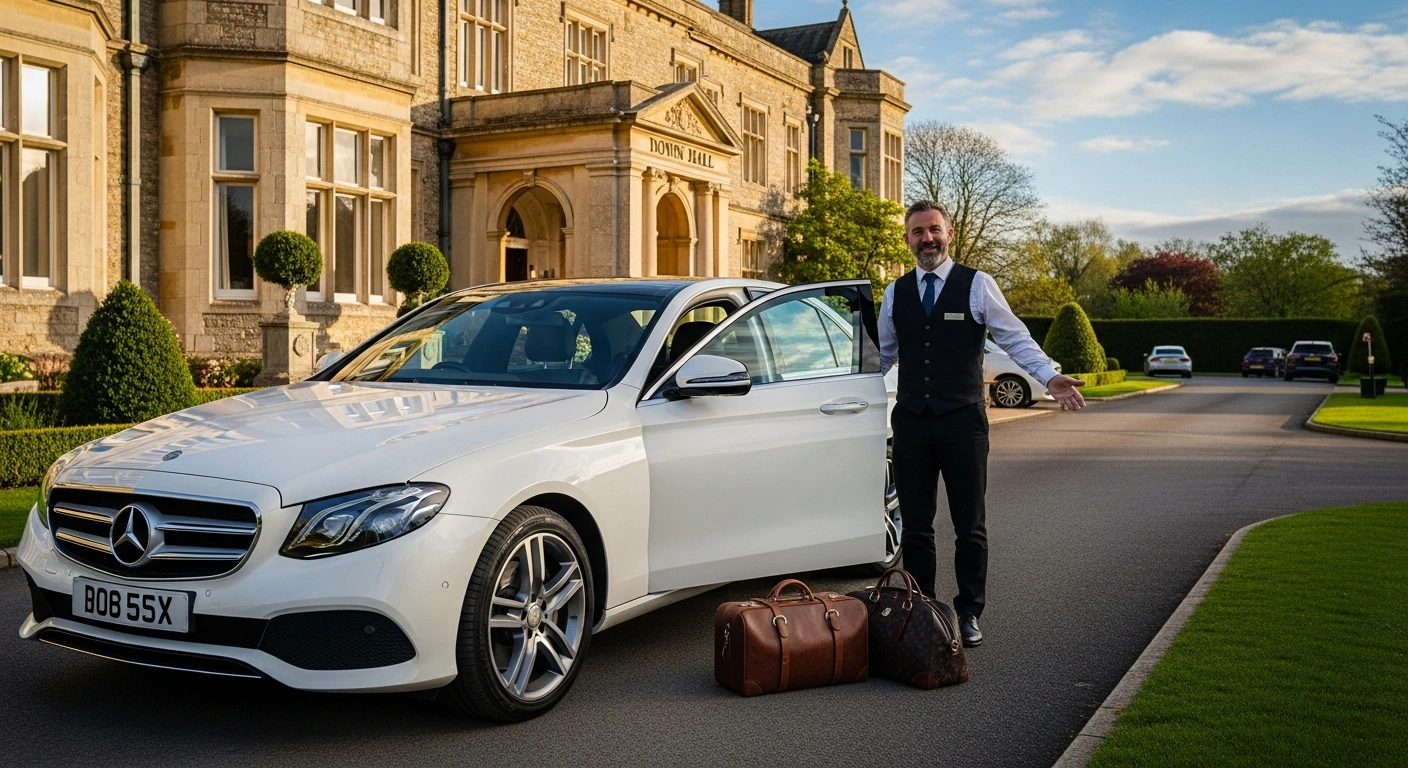 Down Hall Hotel Taxi to Stansted Airport Reliable Transfer