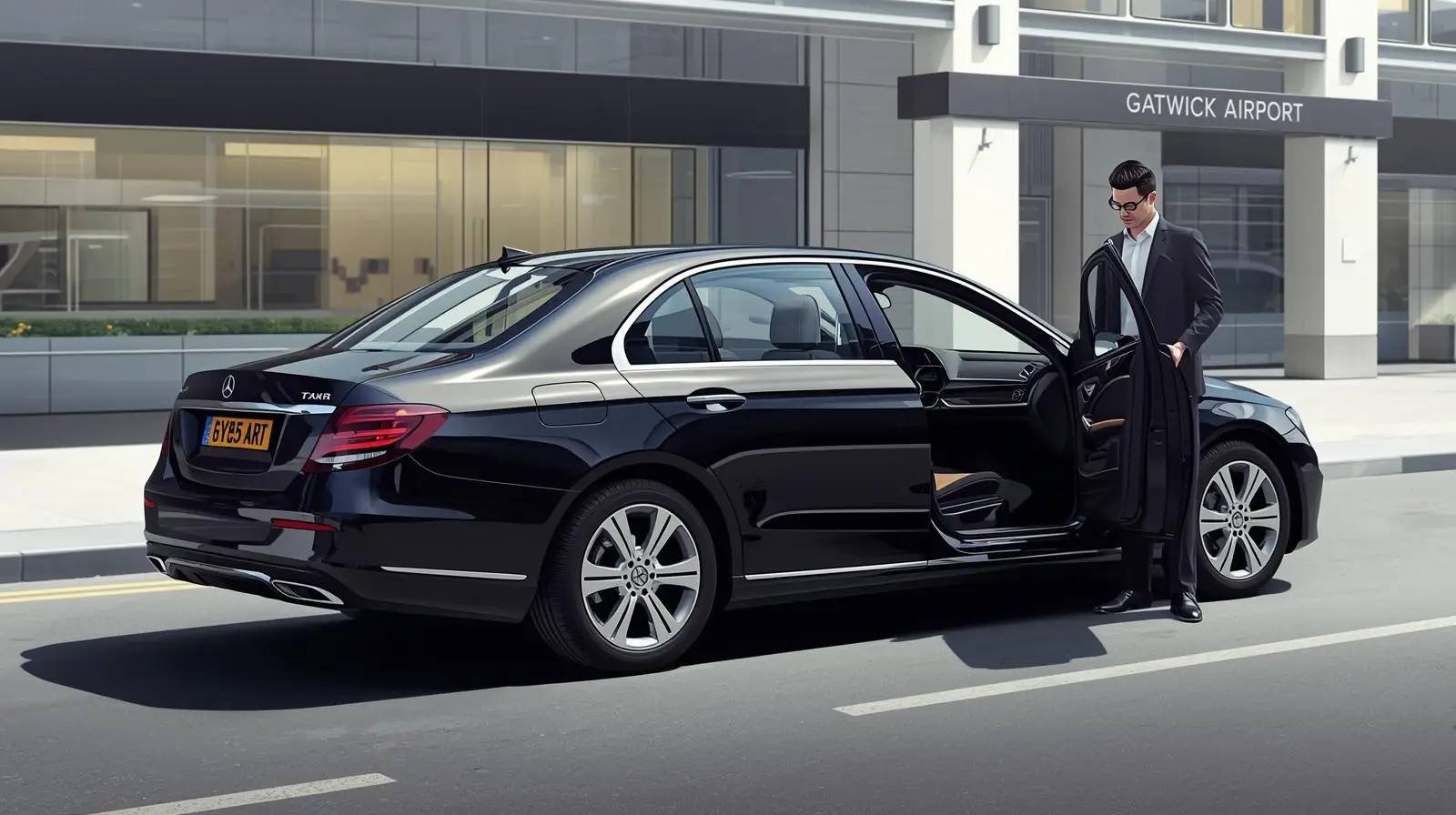 EC2R Whitecross Street Taxi to Gatwick Airport