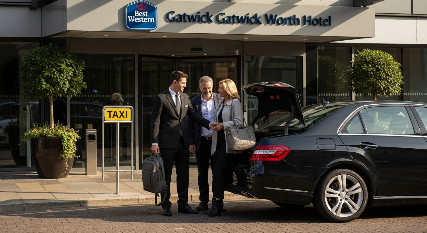 Best Western Gatwick Worth to Heathrow T4 Taxi Transfer