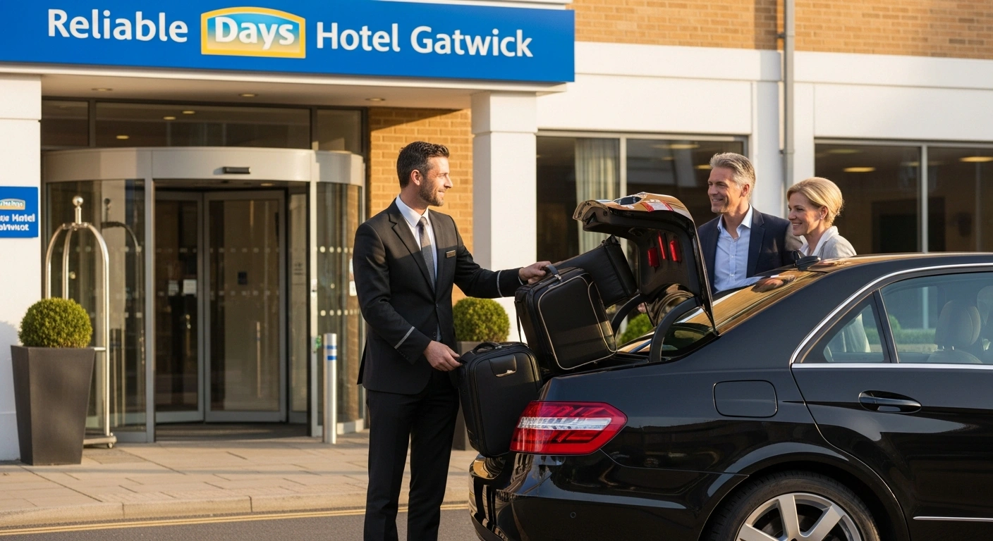 Days Hotel Gatwick to Heathrow Terminal 4 Taxi Transfer