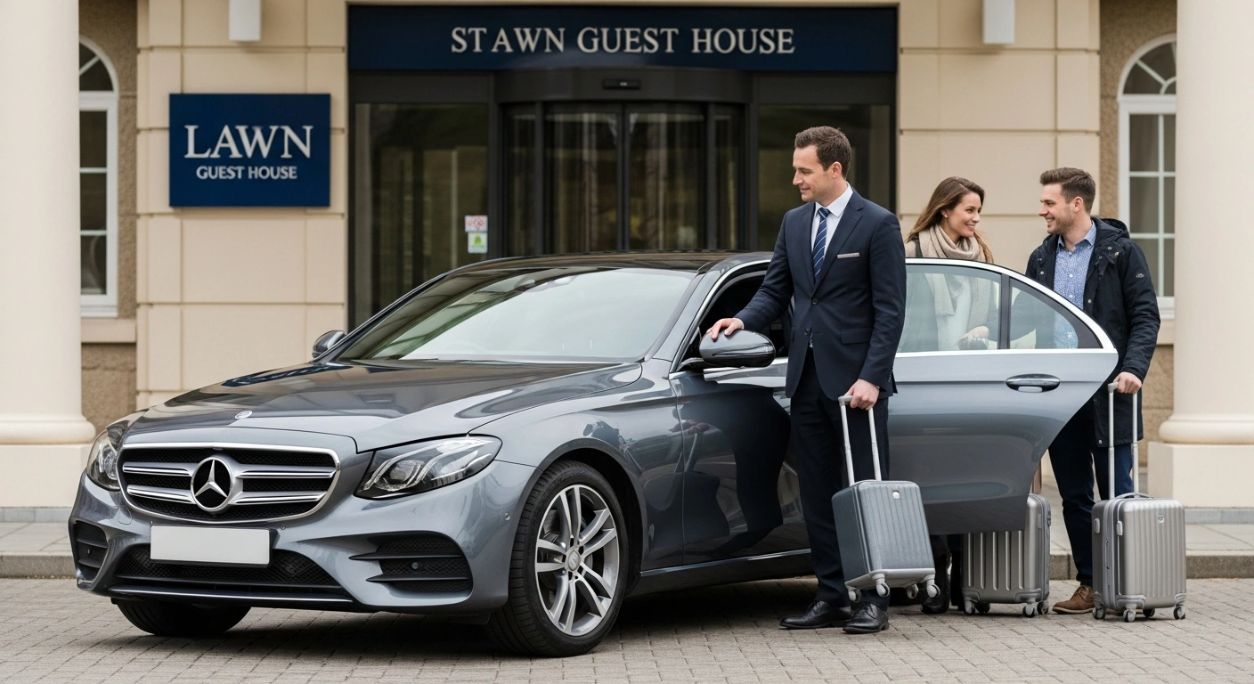 Airport Taxi from Lawn Guest House to Heathrow Airport T4 