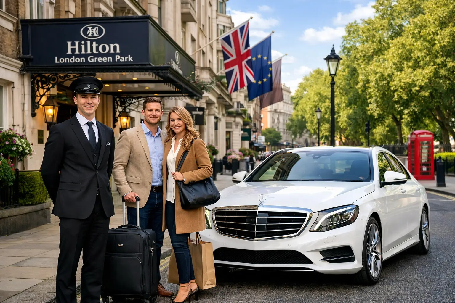 Journey from Hilton Green Park Hotel to Heathrow Airport