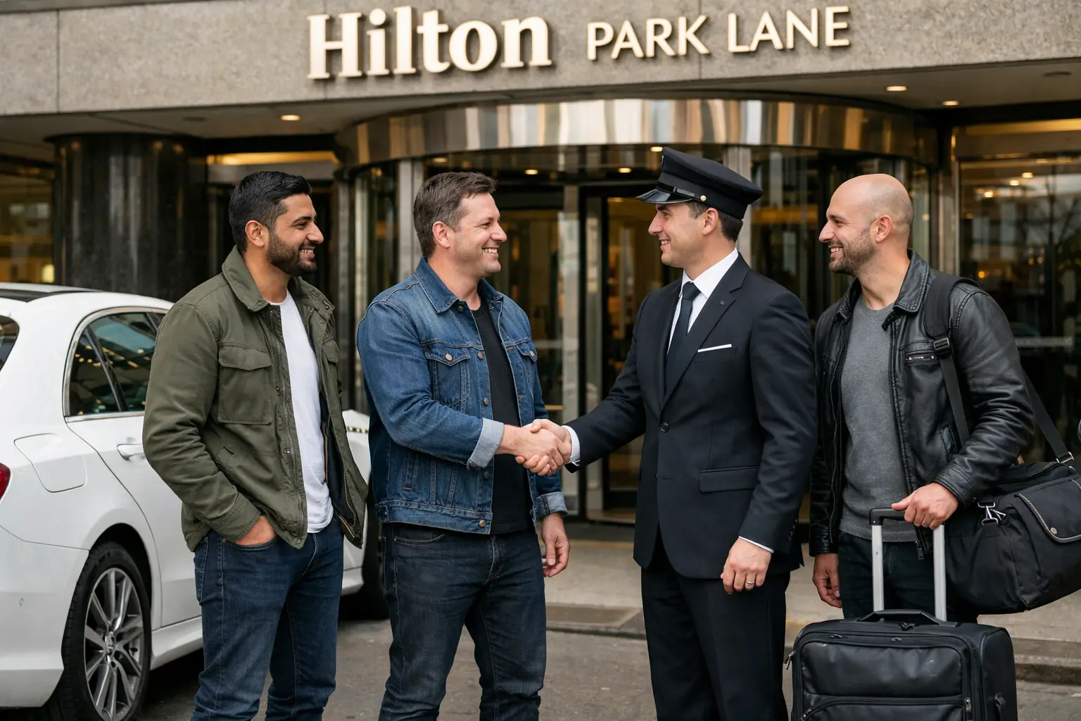 Journey from Hilton Park Lane Hotel Taxi to Heathrow