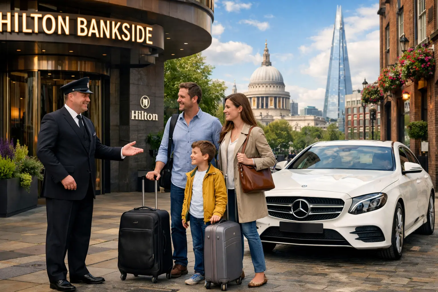 Journey from Hilton Bankside Taxi to Heathrow Airport 