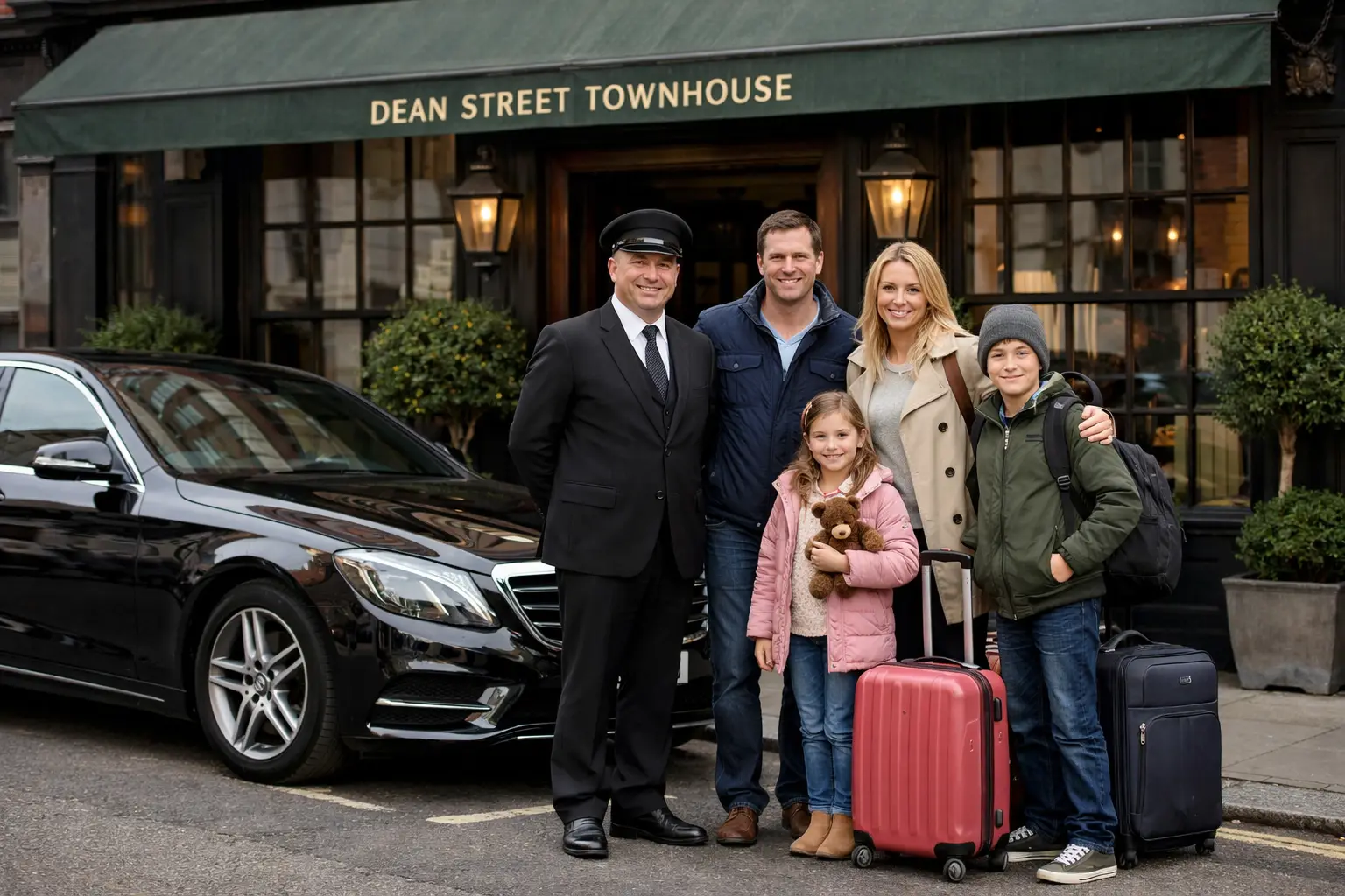 Dean Street Townhouse Taxi to Heathrow 