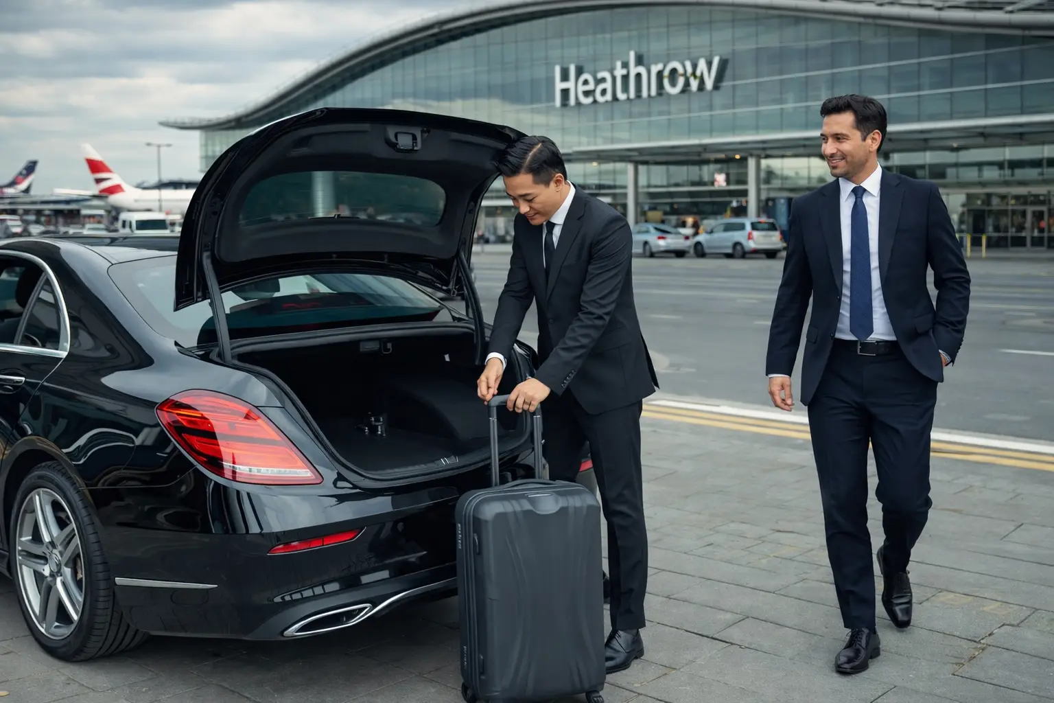Ian Schrager Hotel Sanderson Taxi to Heathrow Airport 