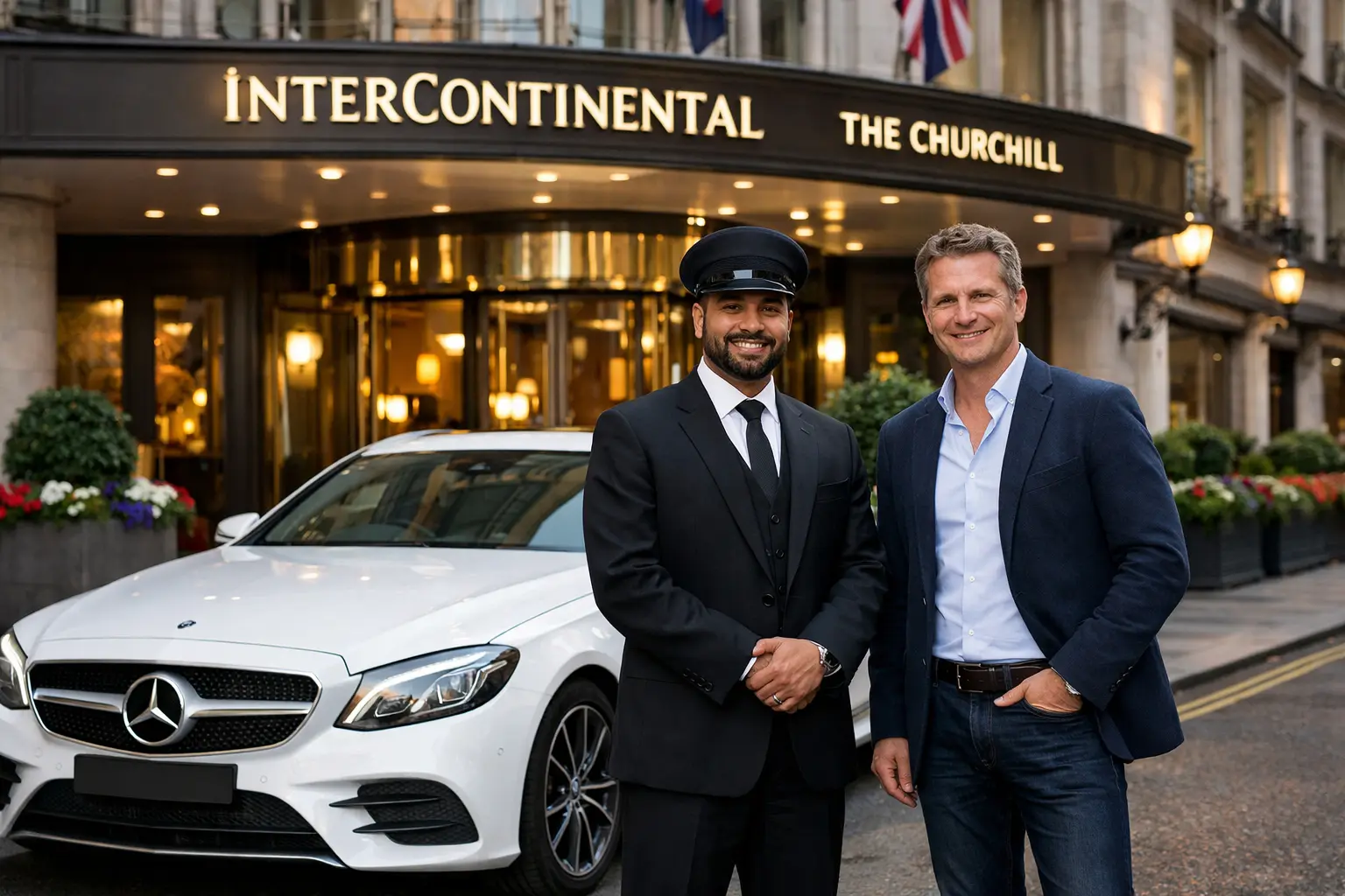 Intercontinental Churchill Hotel Taxi to Heathrow Airport 