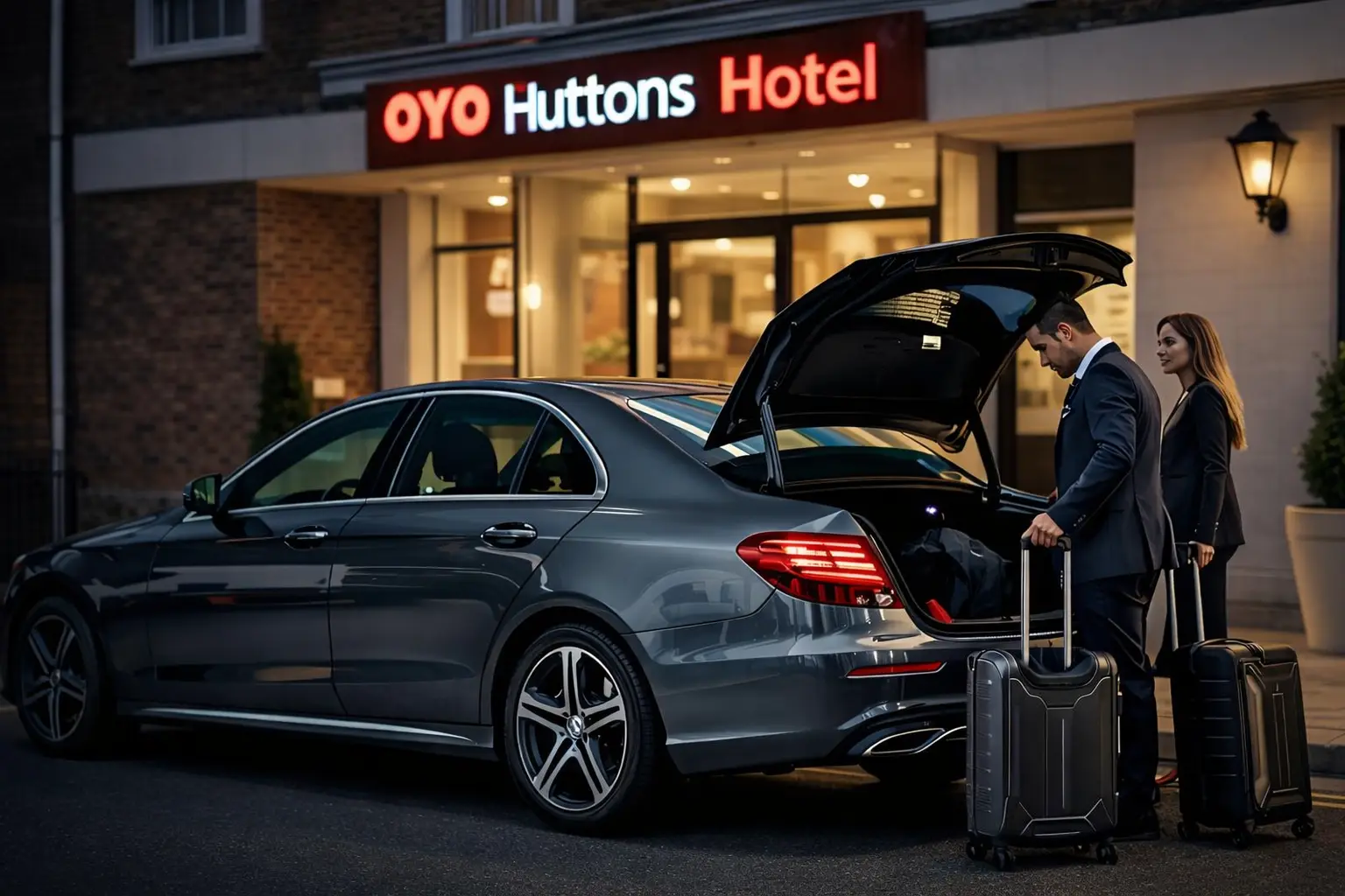 OYO Huttons Hotel Taxi to Heathrow Airport Terminal 4 