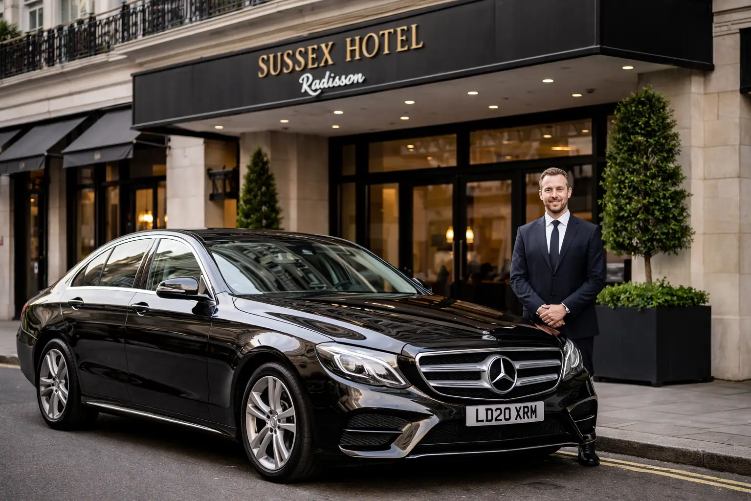 Sussex Hotel Radisson to Heathrow Airport Terminal 4 Taxi 