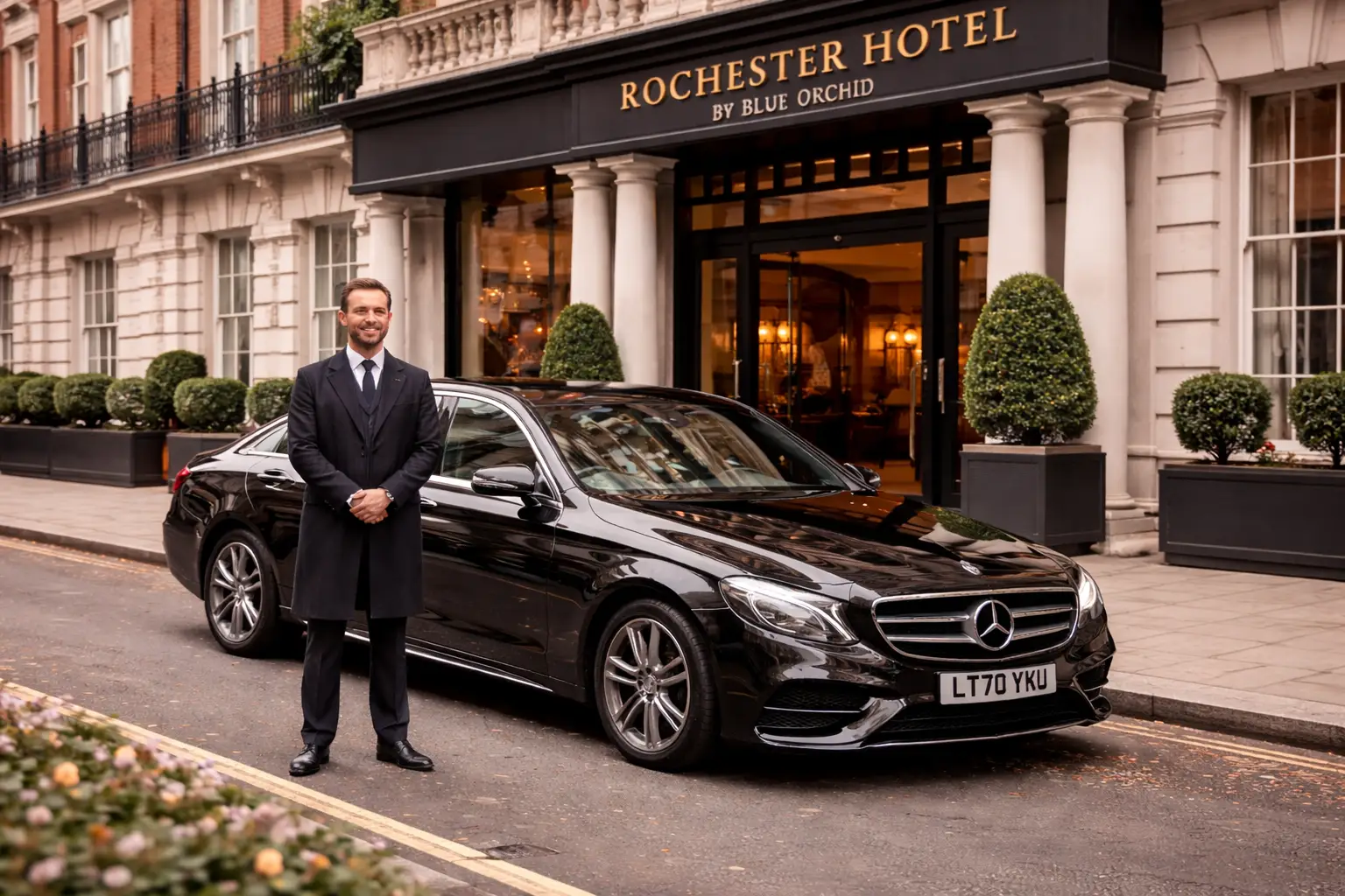 Rochester Hotel Blue Orchid to Heathrow T4 Taxi