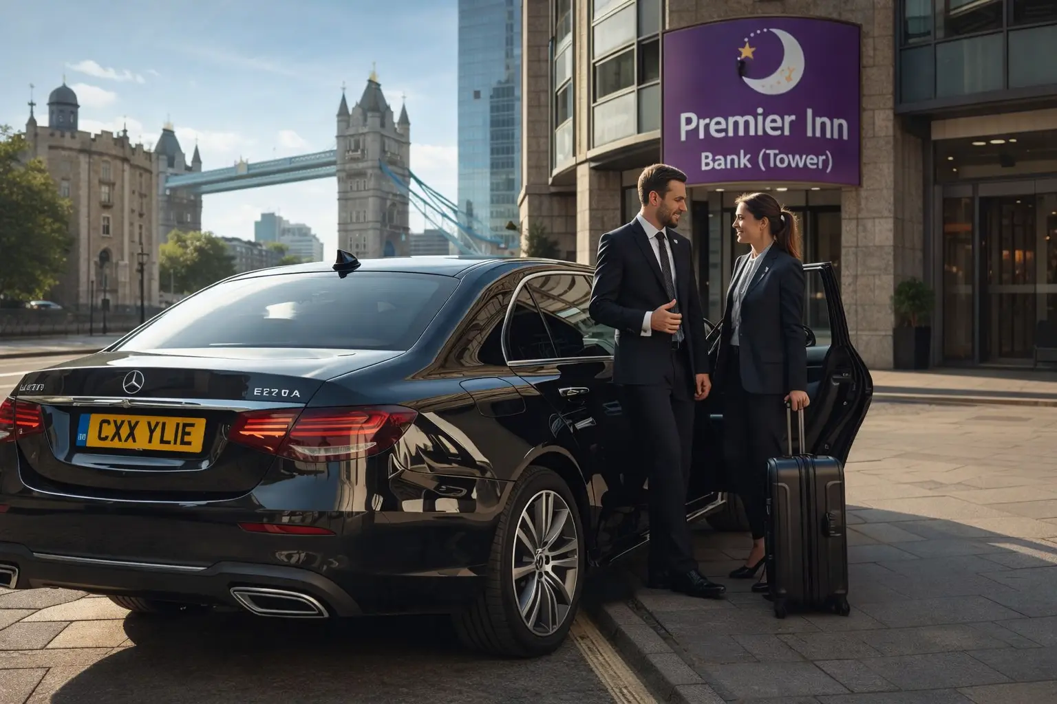 Premier Inn Bank Tower Taxi to Heathrow Airport Terminal 4 