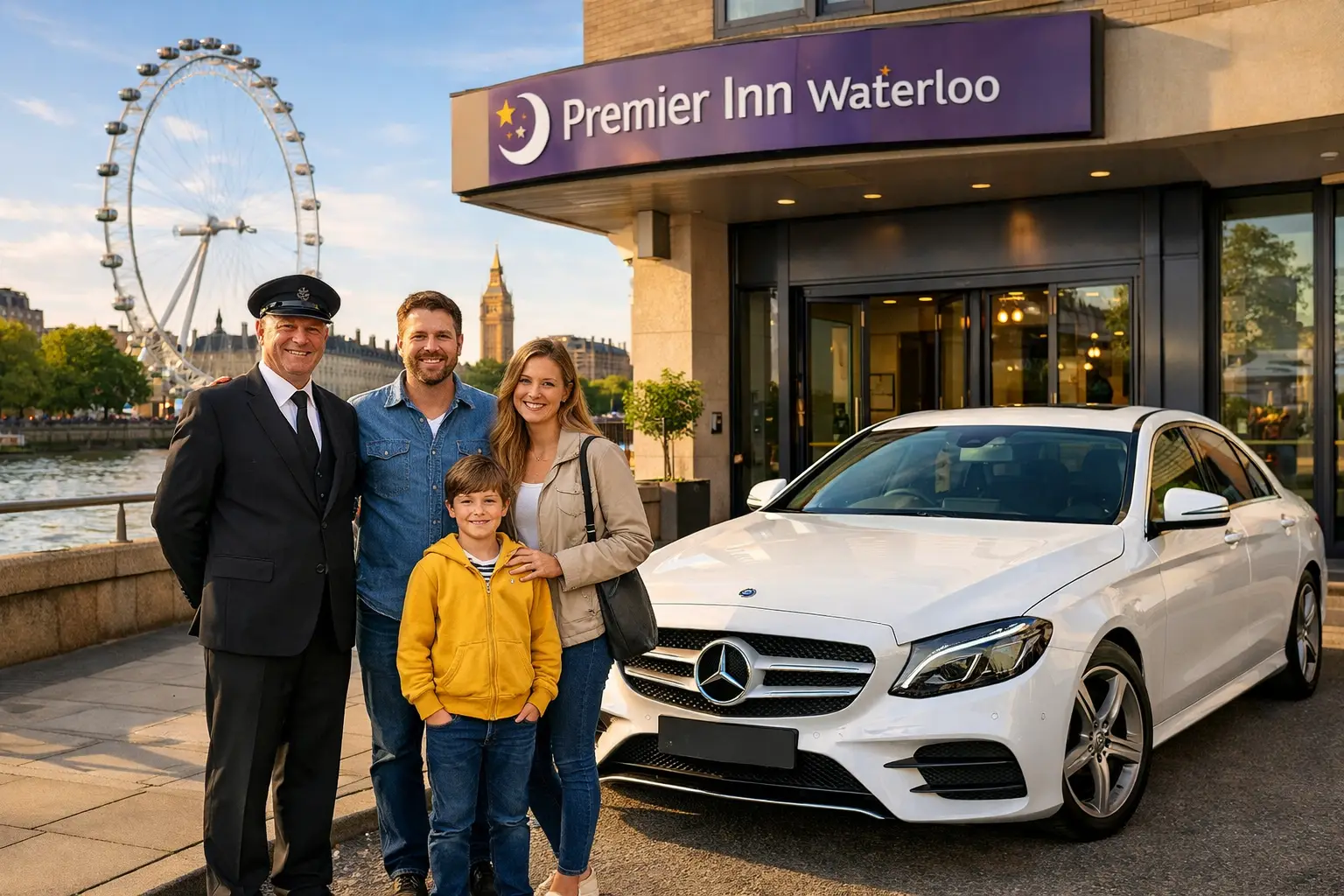 Premier Inn Waterloo Taxi to Heathrow Airport Terminal 4 