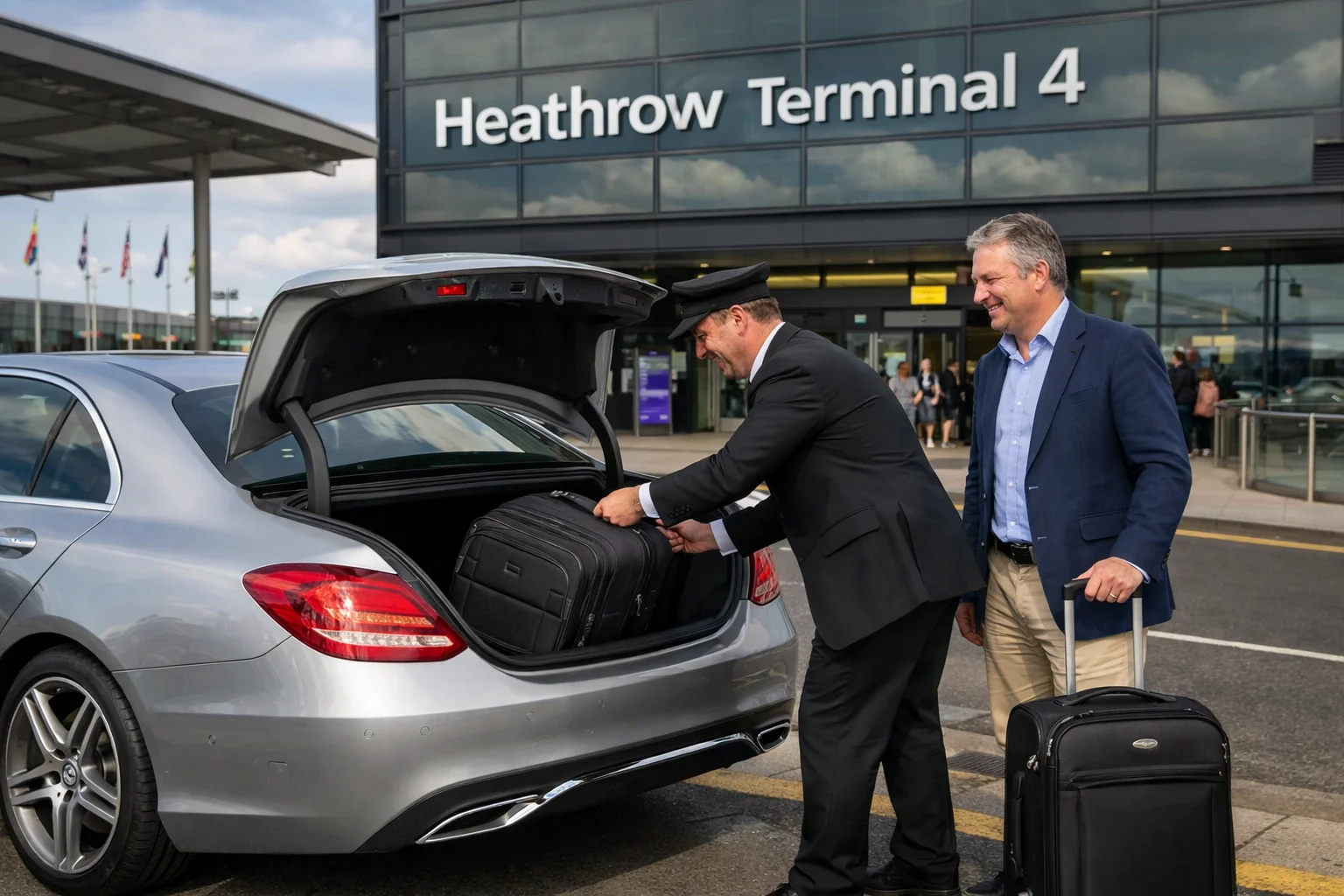 Heathrow Airport Terminal 4 to CM6 Dunmow Taxi 