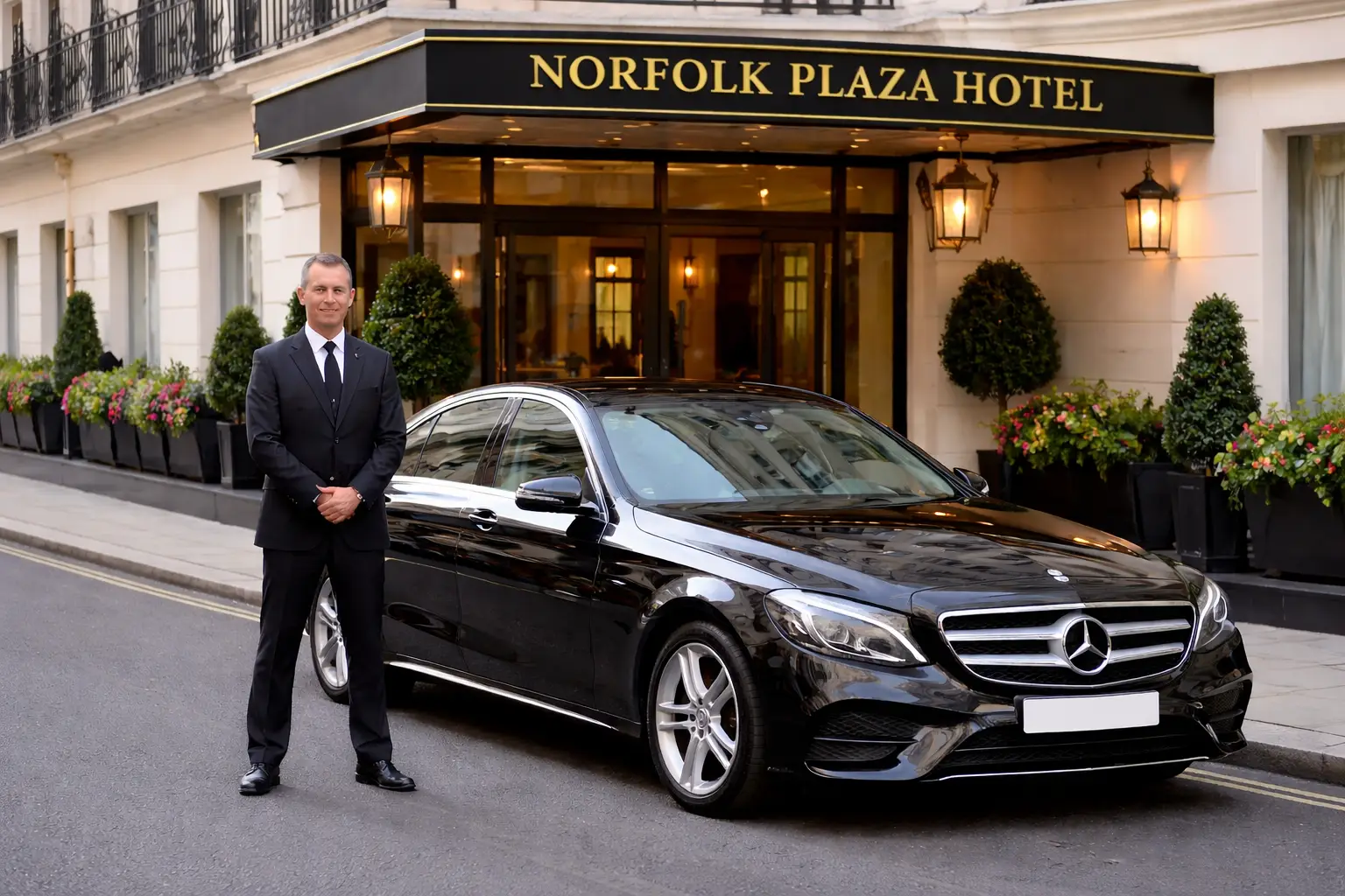 Norfolk Plaza Hotel Taxi to Heathrow Airport Terminal 4 