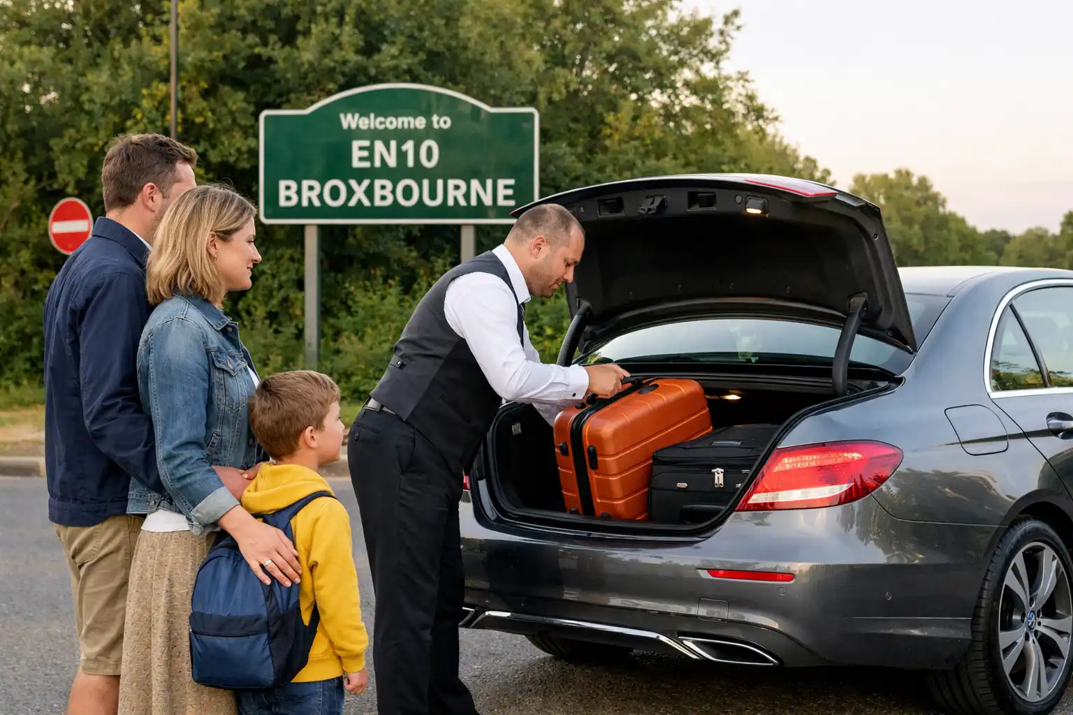 EN10 Broxbourne Taxi from Heathrow Terminal 3