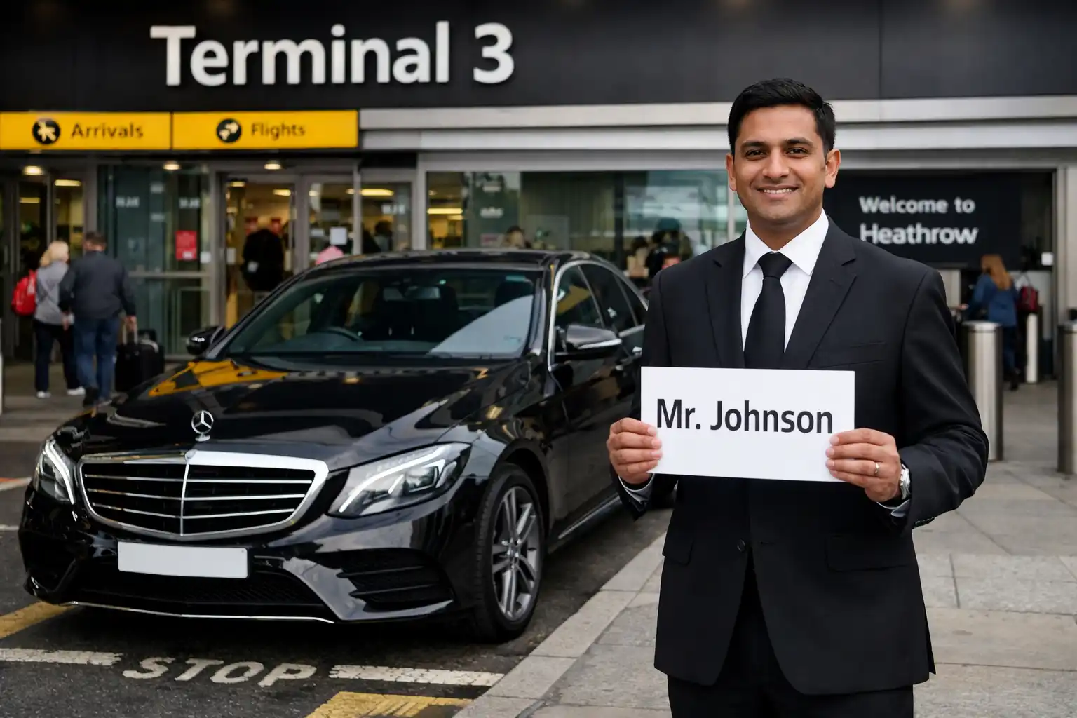 UB5 Notholt Taxi from Heathrow Terminal 3