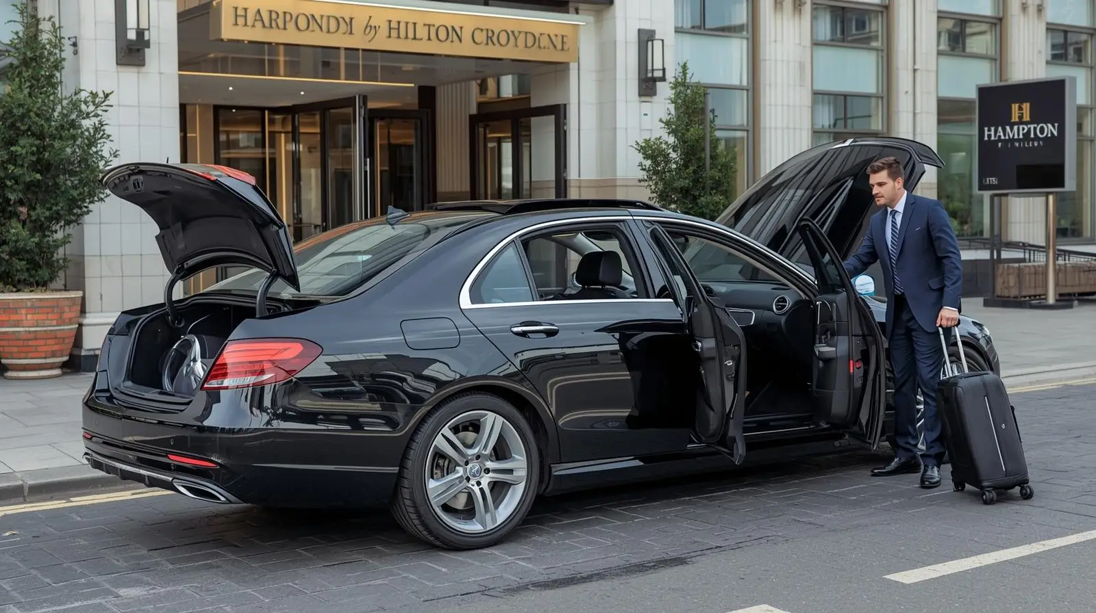 Hampton by Hilton Croydon to Heathrow Terminal 3 Taxi 
