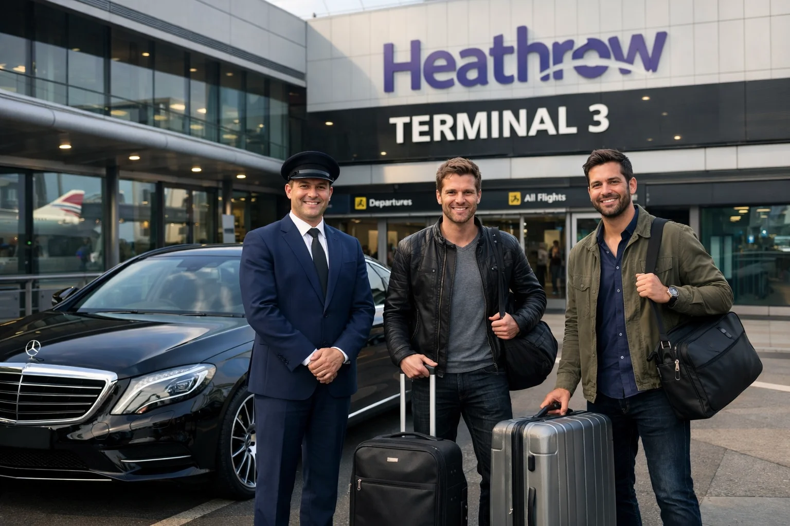 Journey from point a hotel westminster taxi to Heathrow T3 