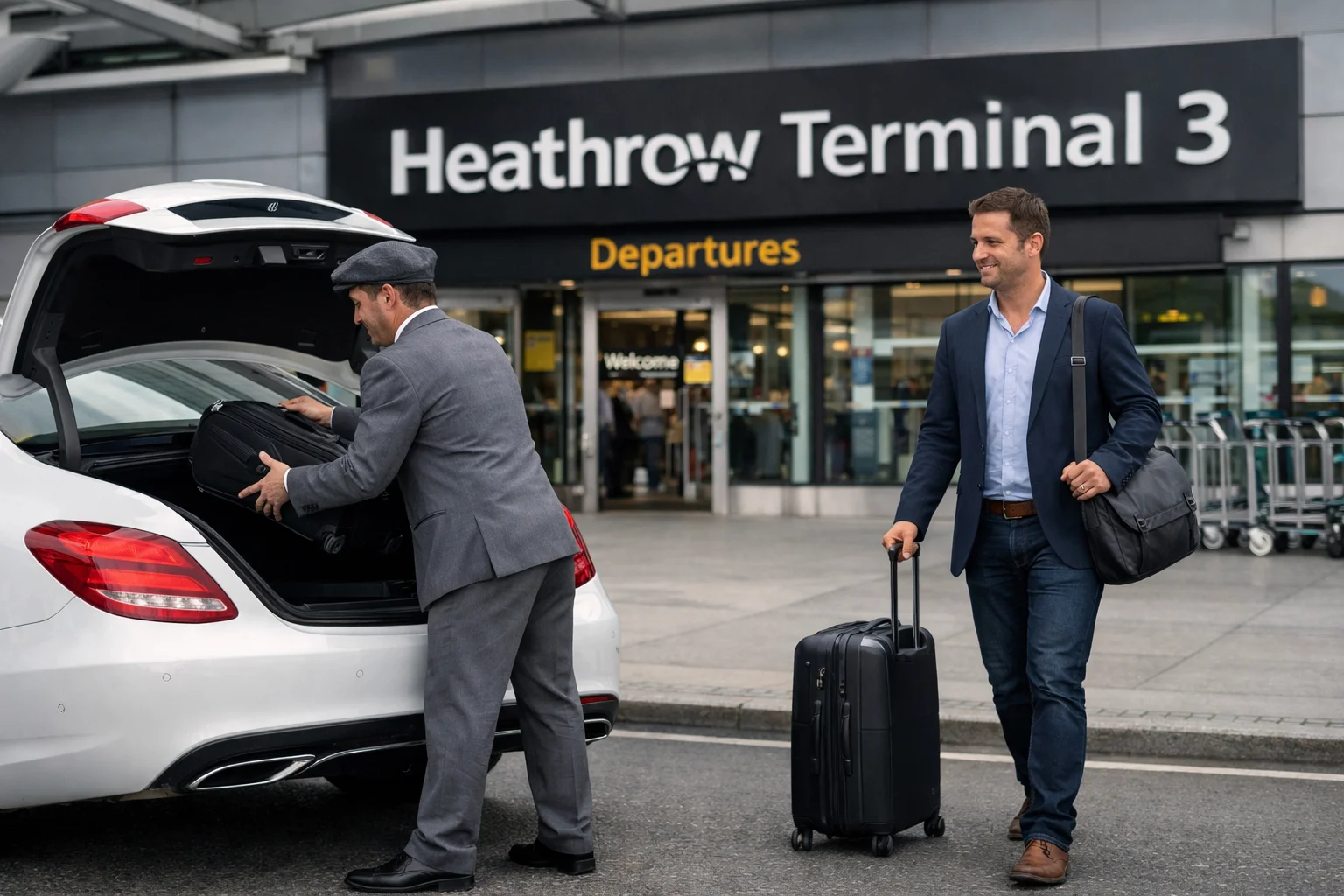 Taxi from Pan Pacific London to Heathrow T3