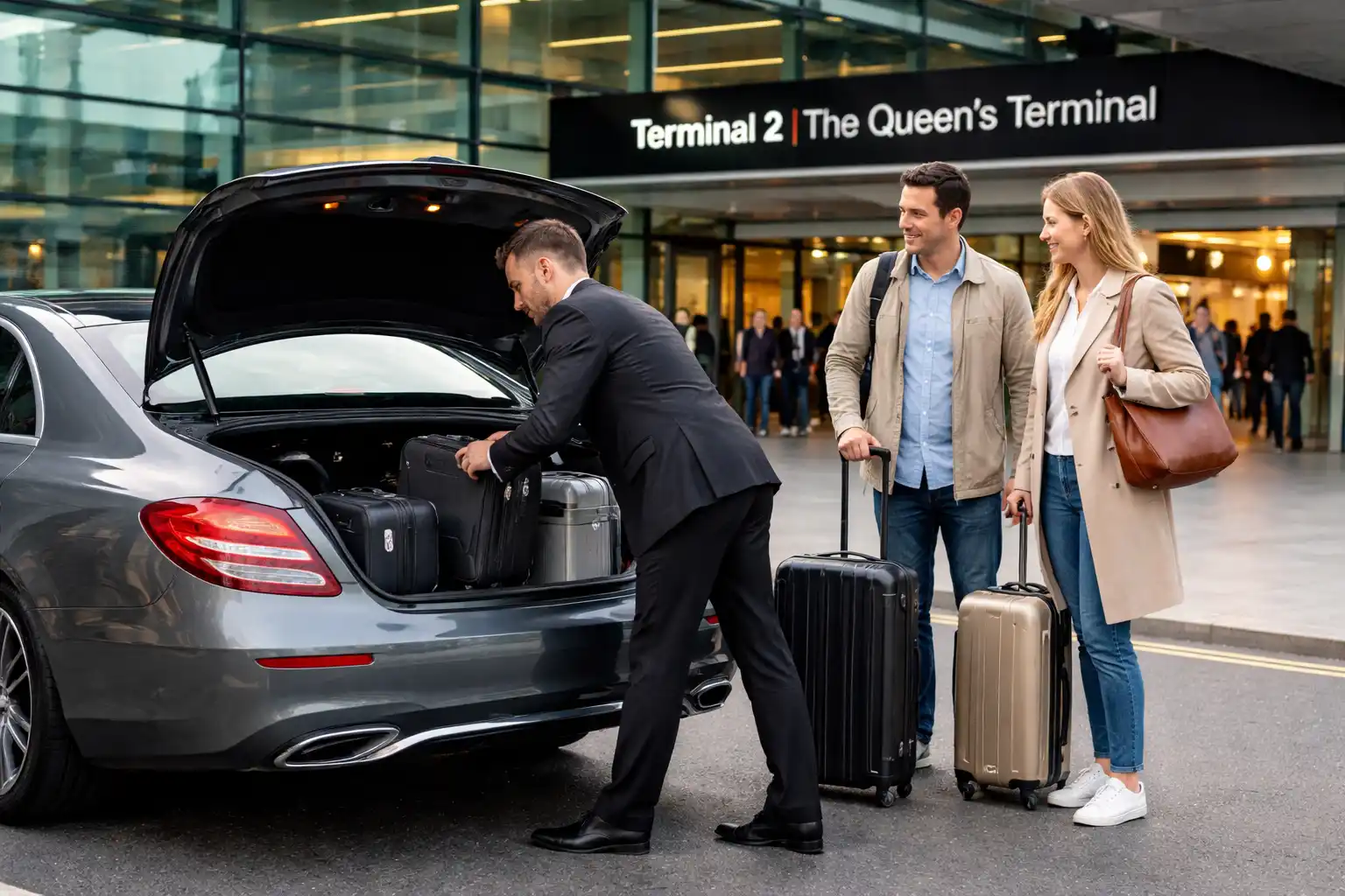 W1B Oxford Street Taxi from Heathrow Airport T2