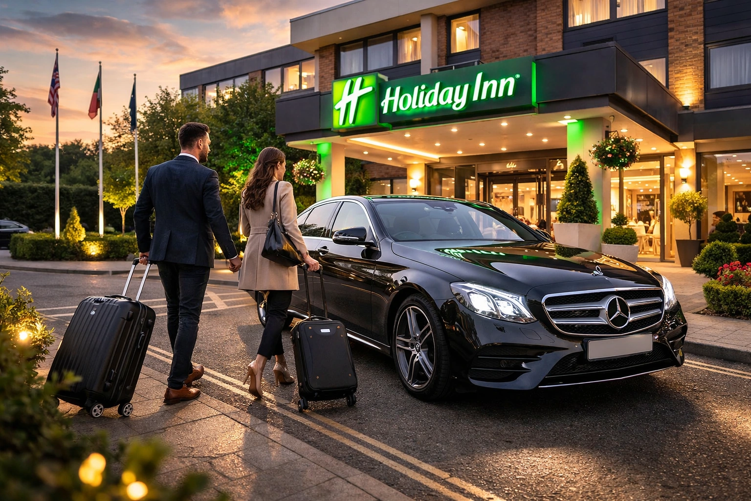 Holiday Inn Elstree Taxi to Heathrow Airport Terminal 2