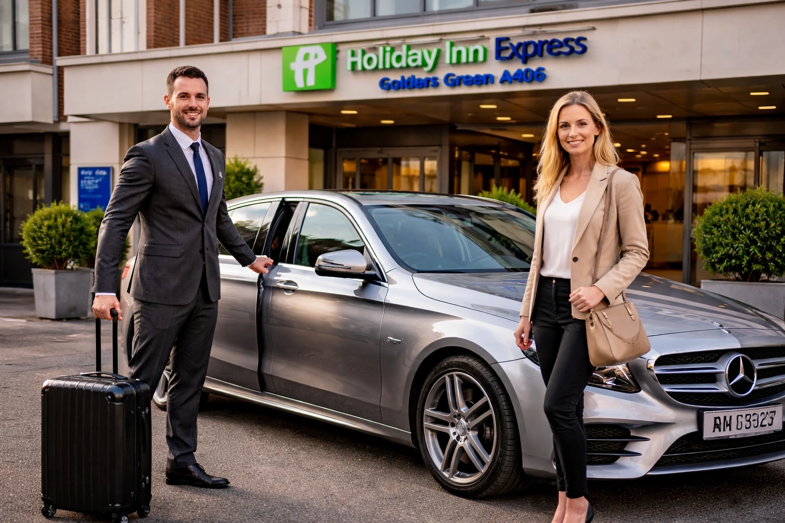 Holiday Inn Express Golders Green A406 Taxi to Airport T2