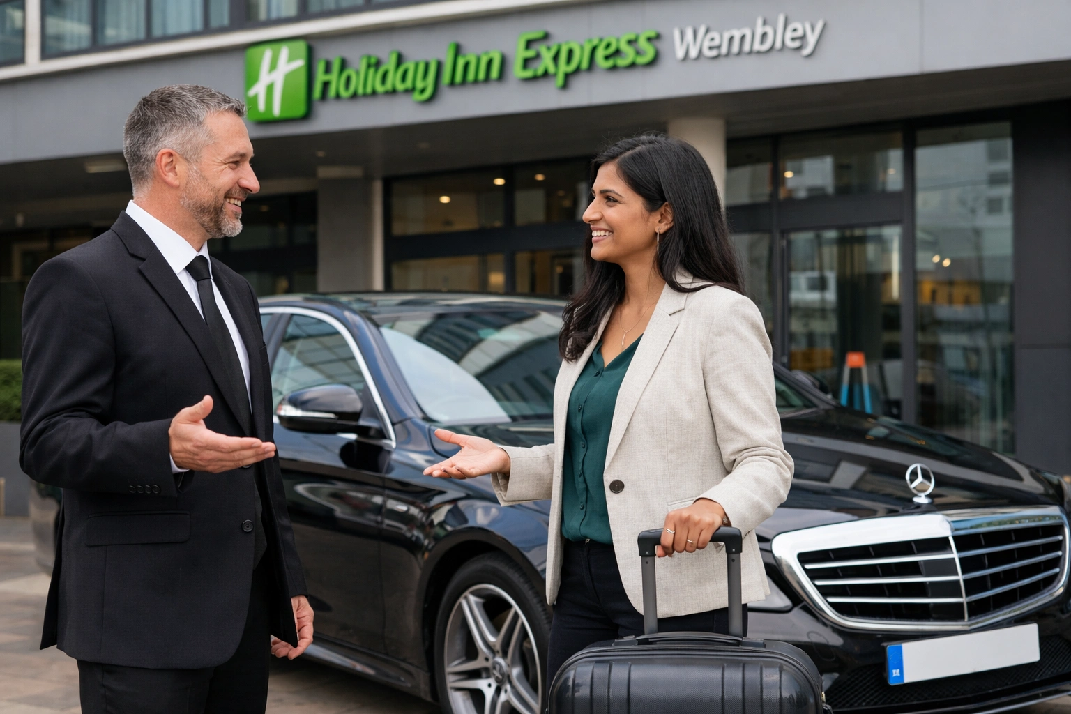 Holiday Inn Express Wembley Taxi to Heathrow Airport T2 